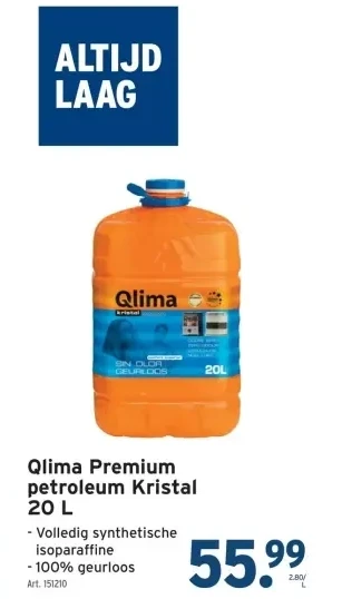Qlima Premium petroleum Kristal 20 L