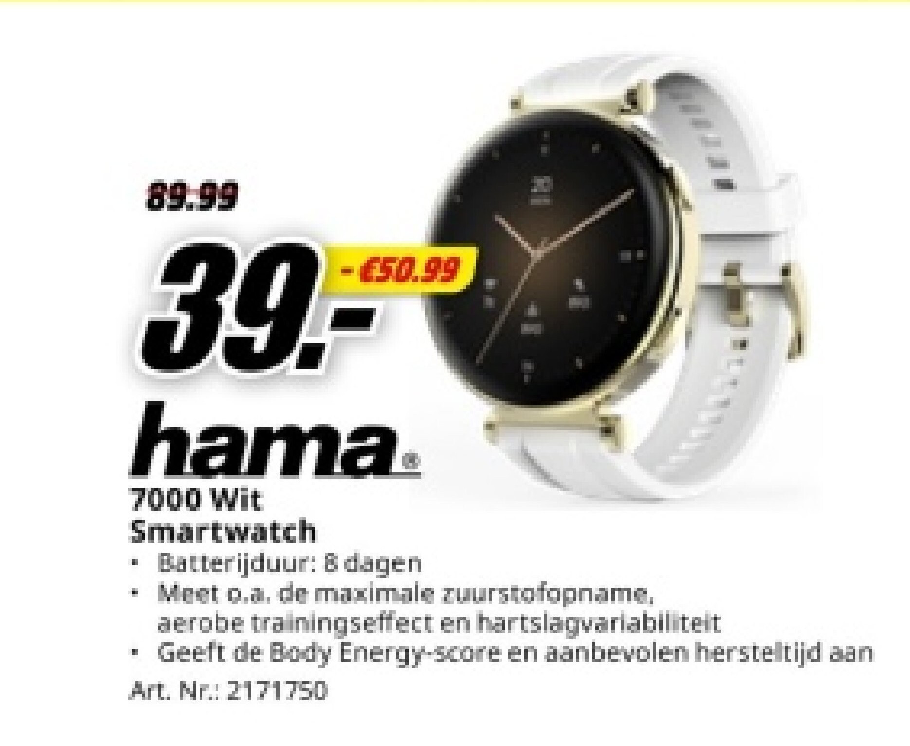 hama 7000 Wit Smartwatch