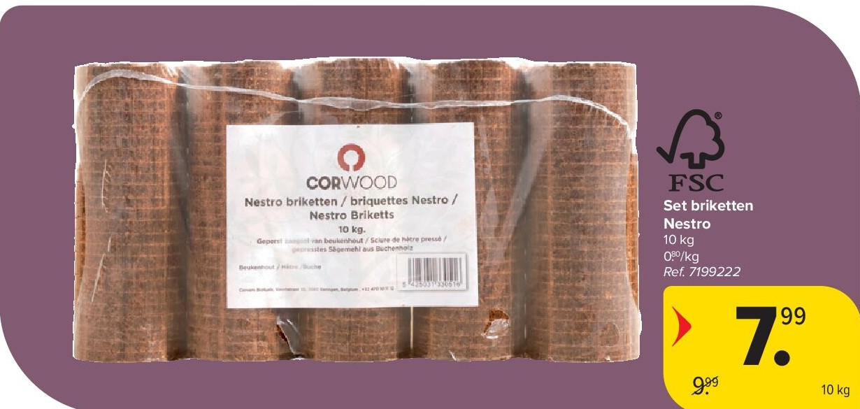 Set briketten Nestro