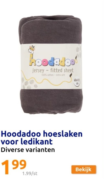 Hoodadoo hoeslaken voor ledikant