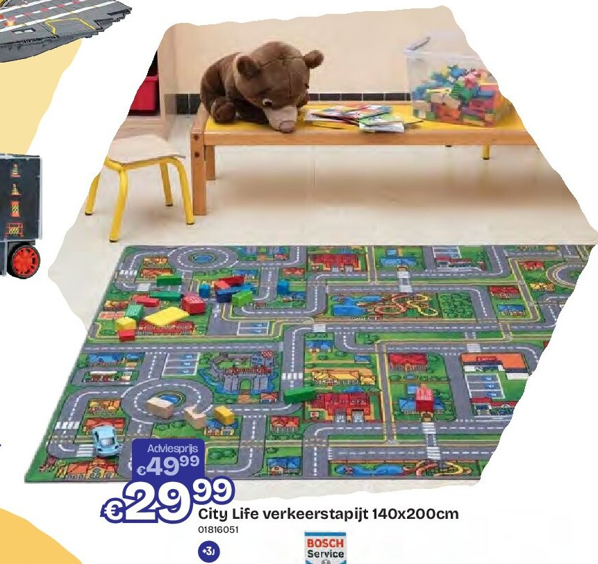 City Life verkeerstapijt 140x200cm