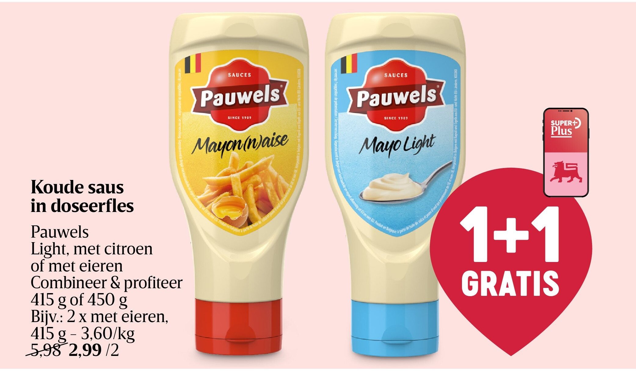 Koude saus in doseerfles