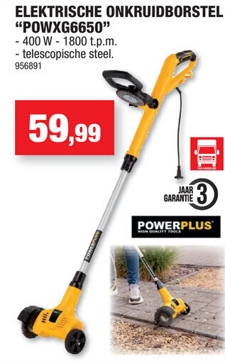 ELEKTRISCHE ONKRUIDBORSTEL “POWXG6650”