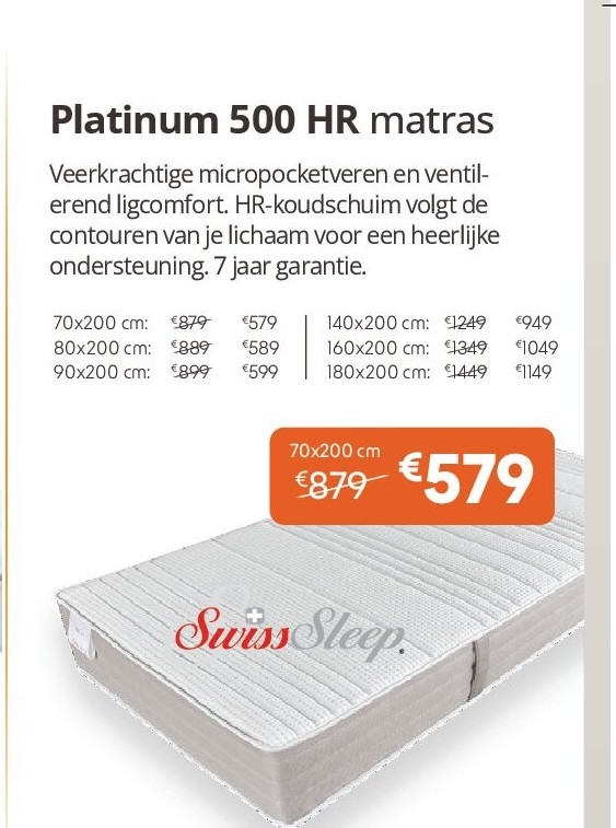 Platinum 500 HR matras