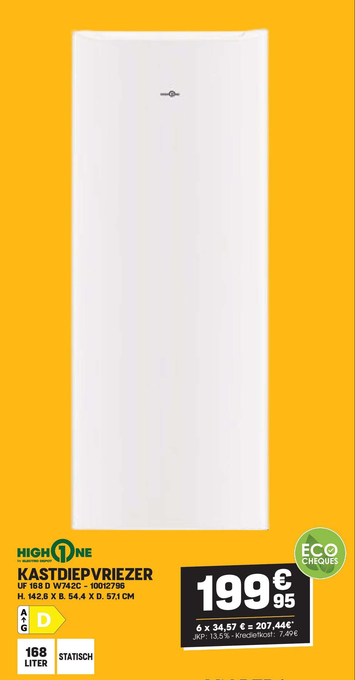 KASTDIEPVRIEZER UF 168 D W742C