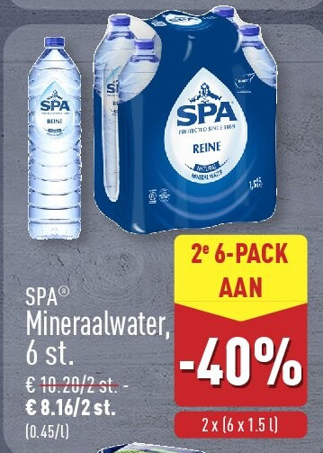 Mineraalwater, 6st.