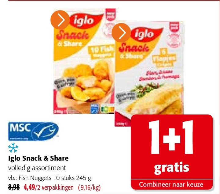 Iglo Snack & Share Fish Nuggets 10 stuks 245 g