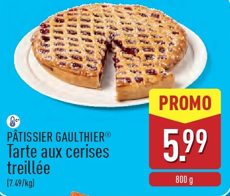 Tarte aux cerises treillée