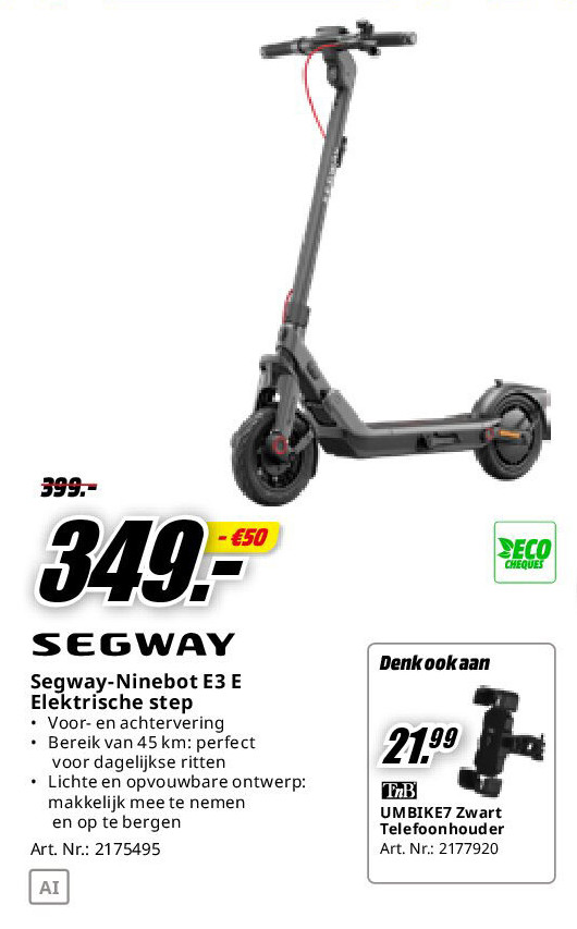 Segway-Ninebot E3 E Elektrische step