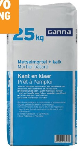 GAMMA metselmortel met kalk 25 kg