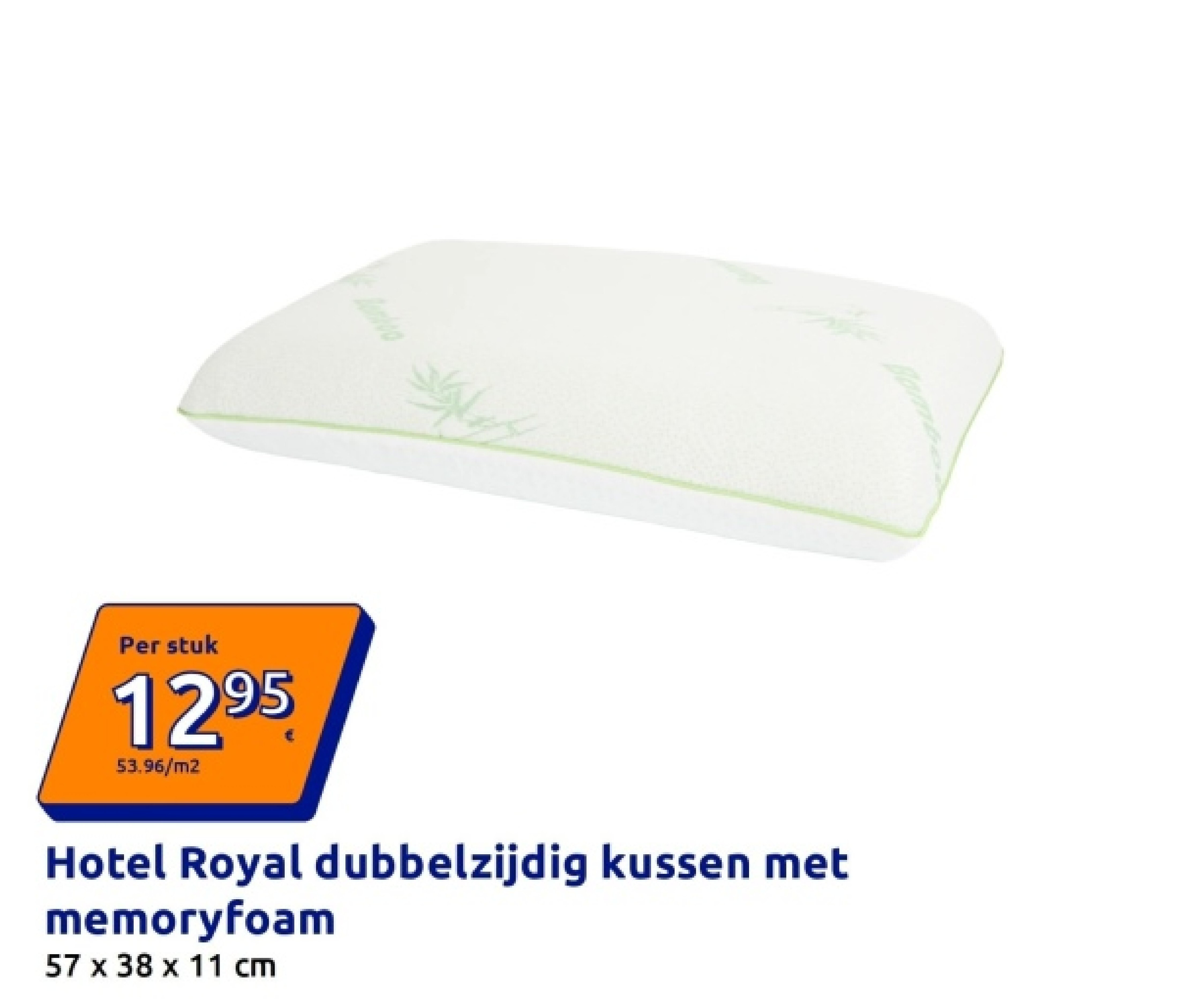 Hotel Royal dubbelzijdig kussen met memoryfoam