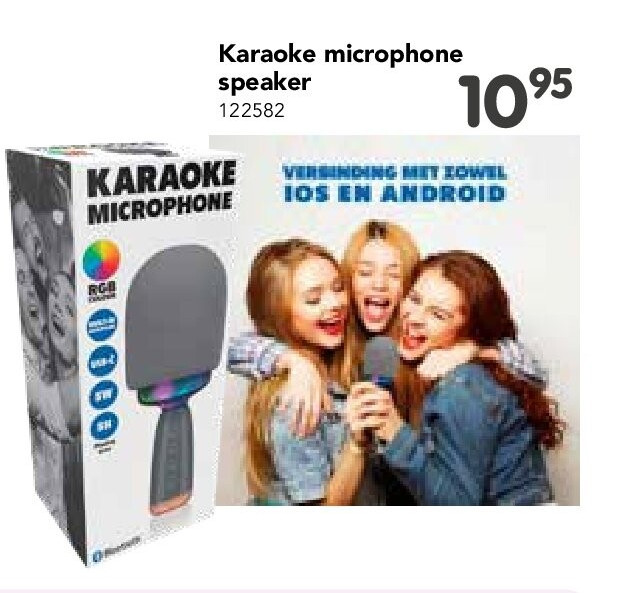 Karaoke microphone speaker