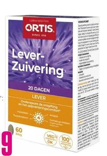 ORTIS LEVERZUIVERING 60 TABLETTEN