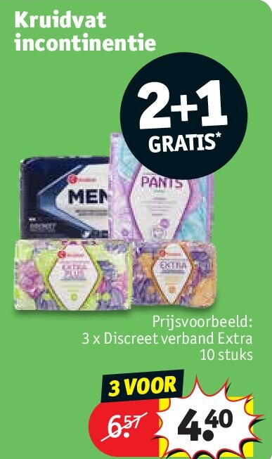 Kruidvat incontinentie