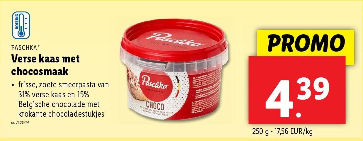 Verse kaas met chocosmaak