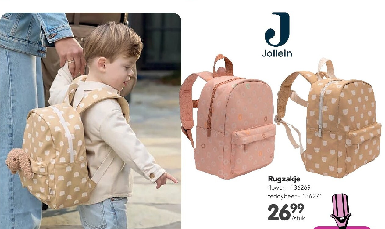 Rugzakje flower - 136269 teddybeer - 136271