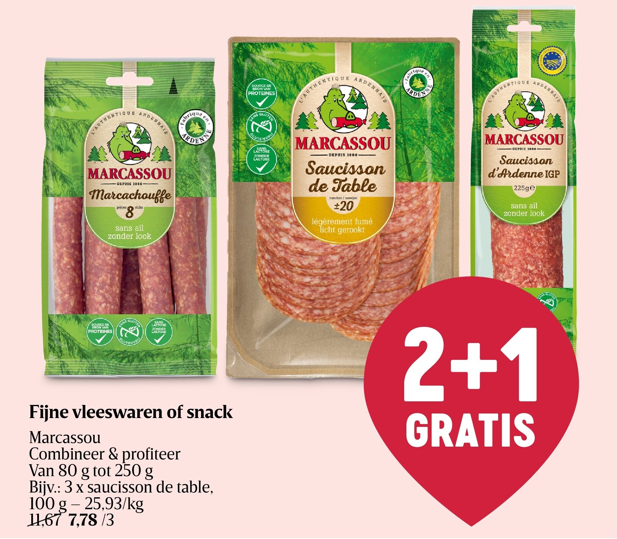 Fijne vleeswaren of snack