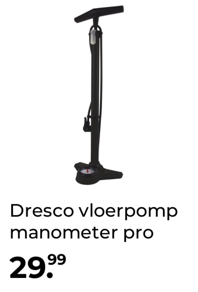 Dresco vloerpomp manometer pro