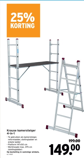 Krause kamersteiger 4-in-1