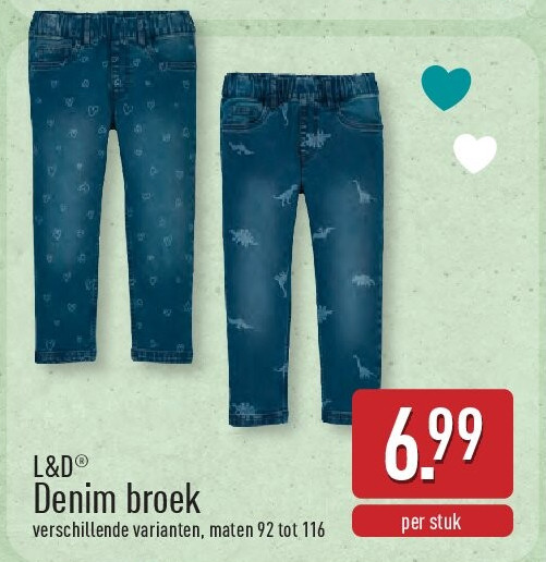 Denim broek