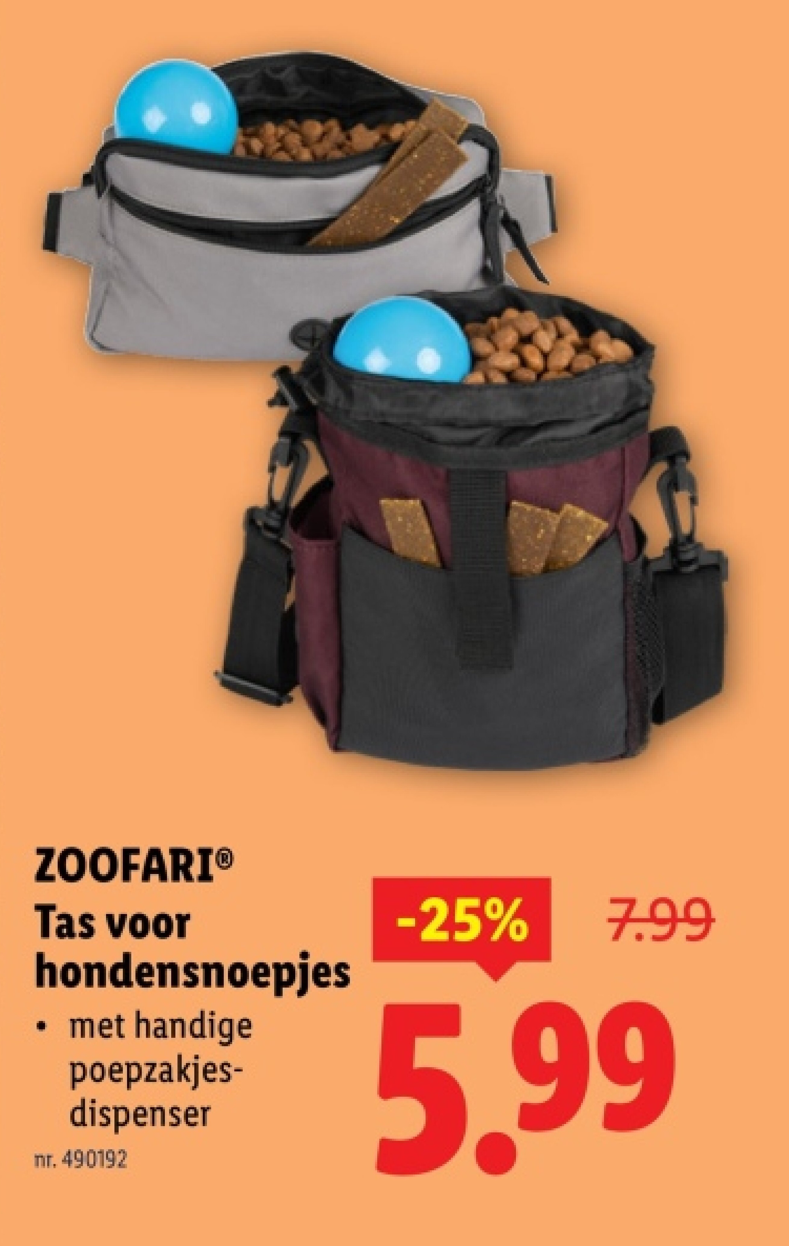 Tas voor hondensnoepjes
