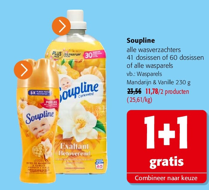 Soupline Wasparels Mandarijn & Vanille 230 g