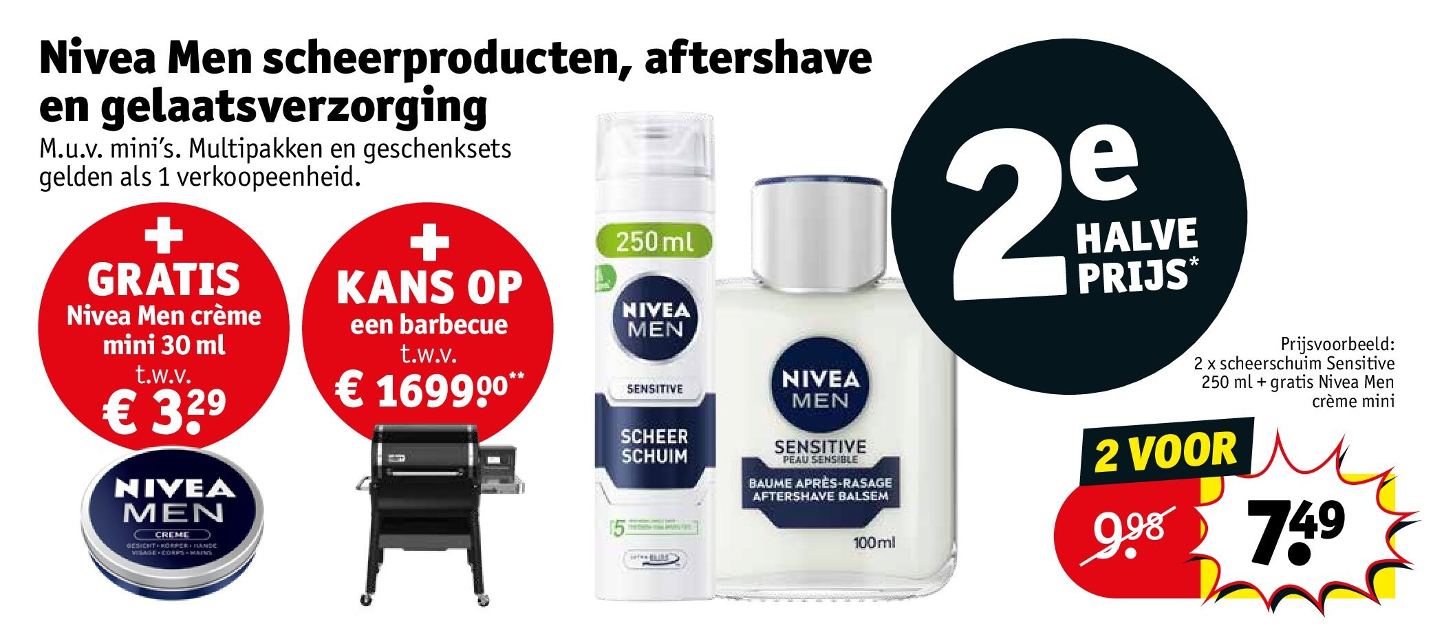 Nivea Men scheerproducten, aftershave en gelaatsverzorging