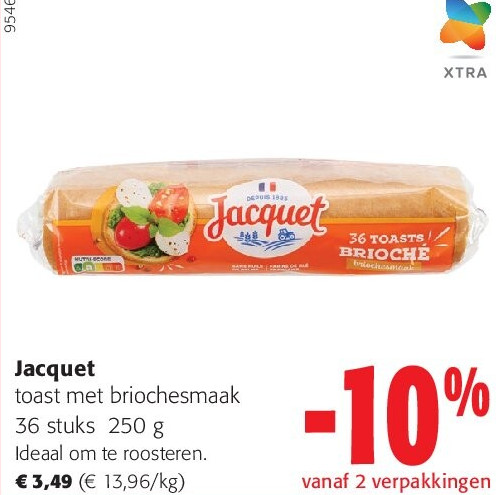 Jacquet toast met briochesmaak
