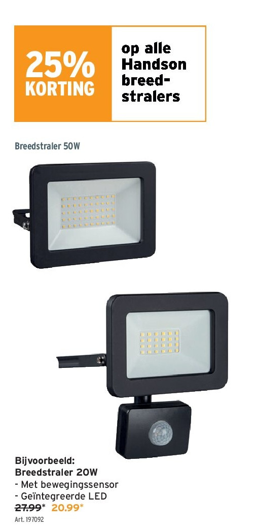 Breedstraler 20W