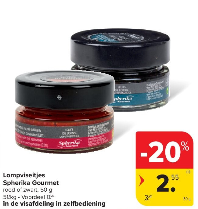 Lompviseitjes Spherika Gourmet