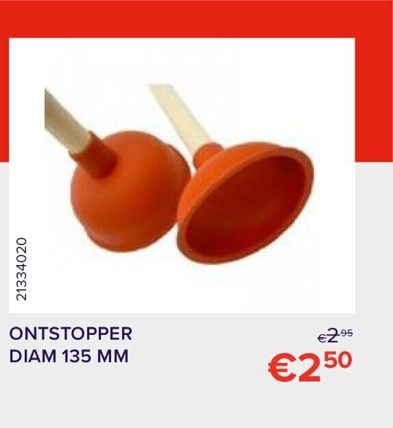 ONTSTOPPER DIAM 135 MM