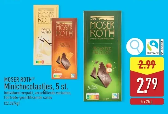 Minichocolaatjes, 5 st.