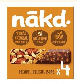 Barres de céréales cacahuètes Peanut Delight nakd