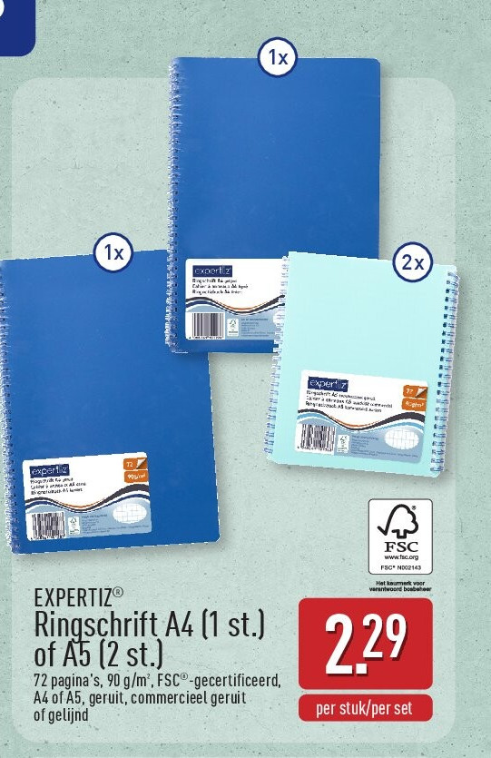 Ringschrift A4(1st.) of A5(2st.)