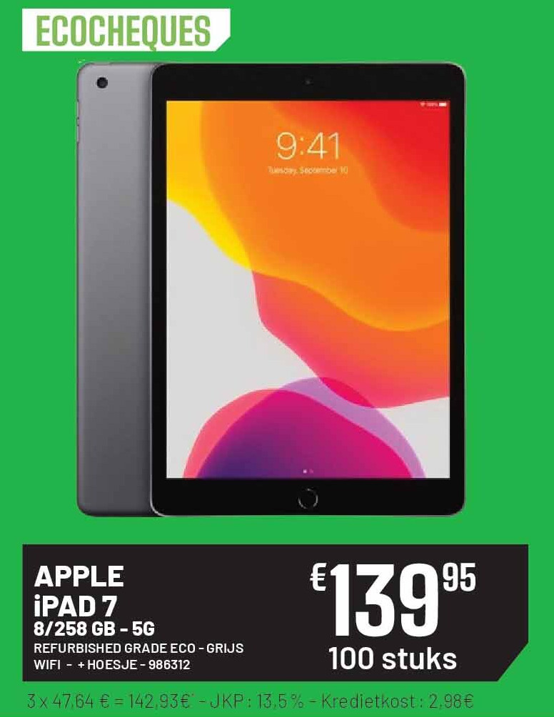 APPLE iPAD 7 8/258 GB - 5G