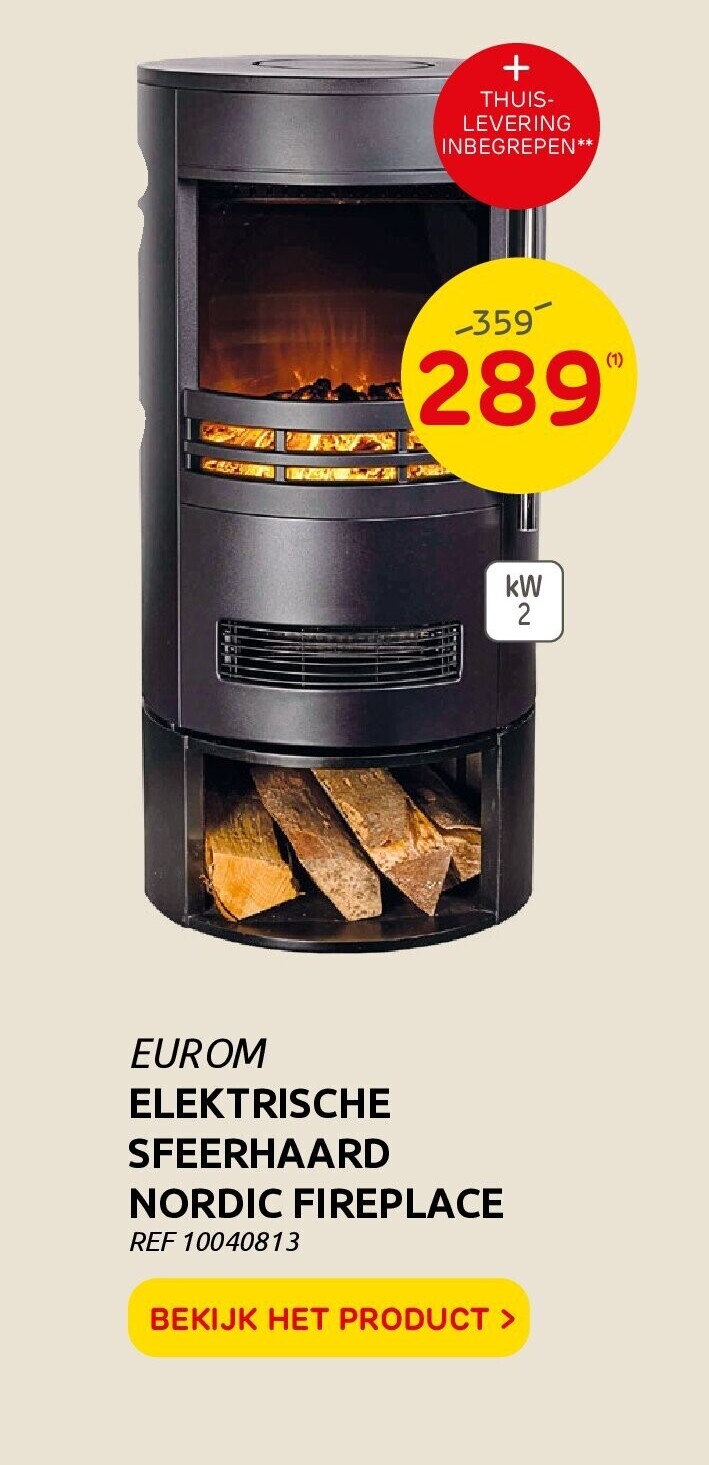 ELEKTRISCHE SFEERHAARD NORDIC FIREPLACE