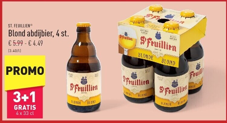 Blond abdijbier, 4st.