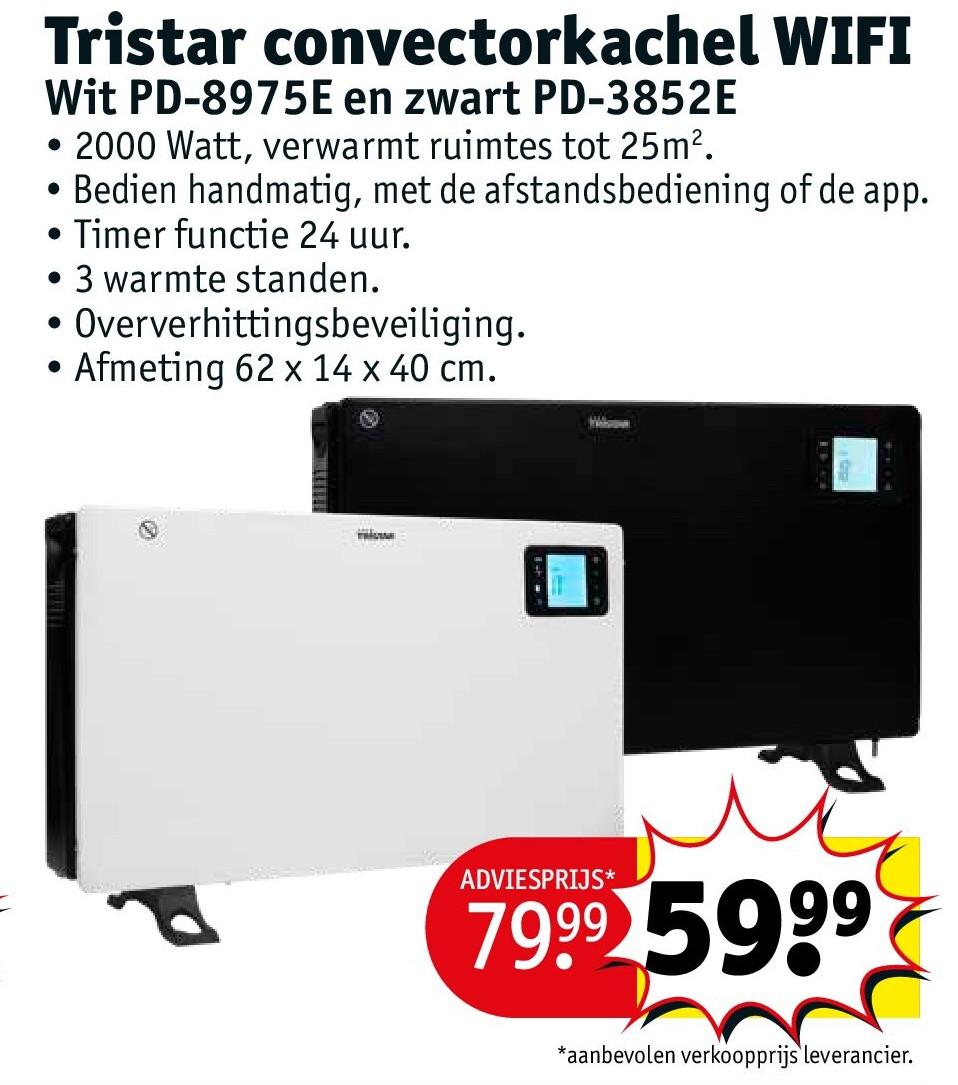 Tristar convectorkachel WIFI