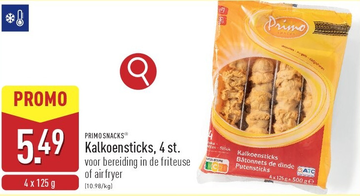 Kalkoensticks, 4 st.