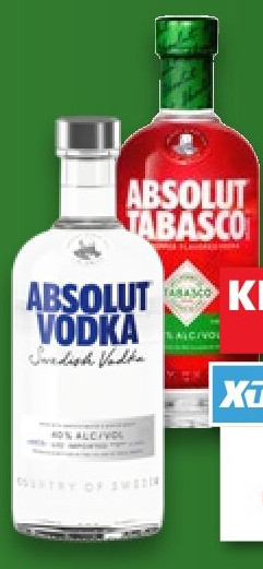 ABSOLUT Vodka Original oder Tabasco, 0,7-l-Flasche