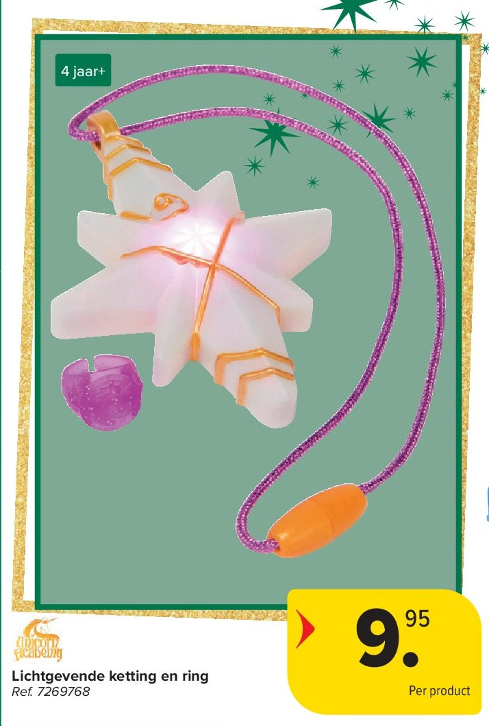 Lichtgevende ketting en ring