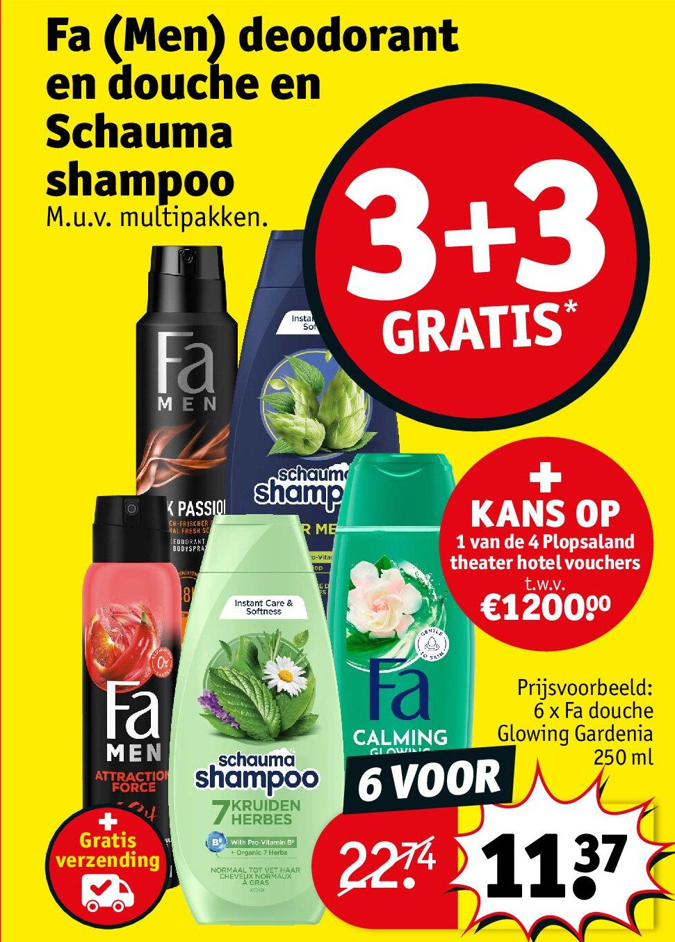 Fa (Men) deodorant en douche en Schauma shampoo