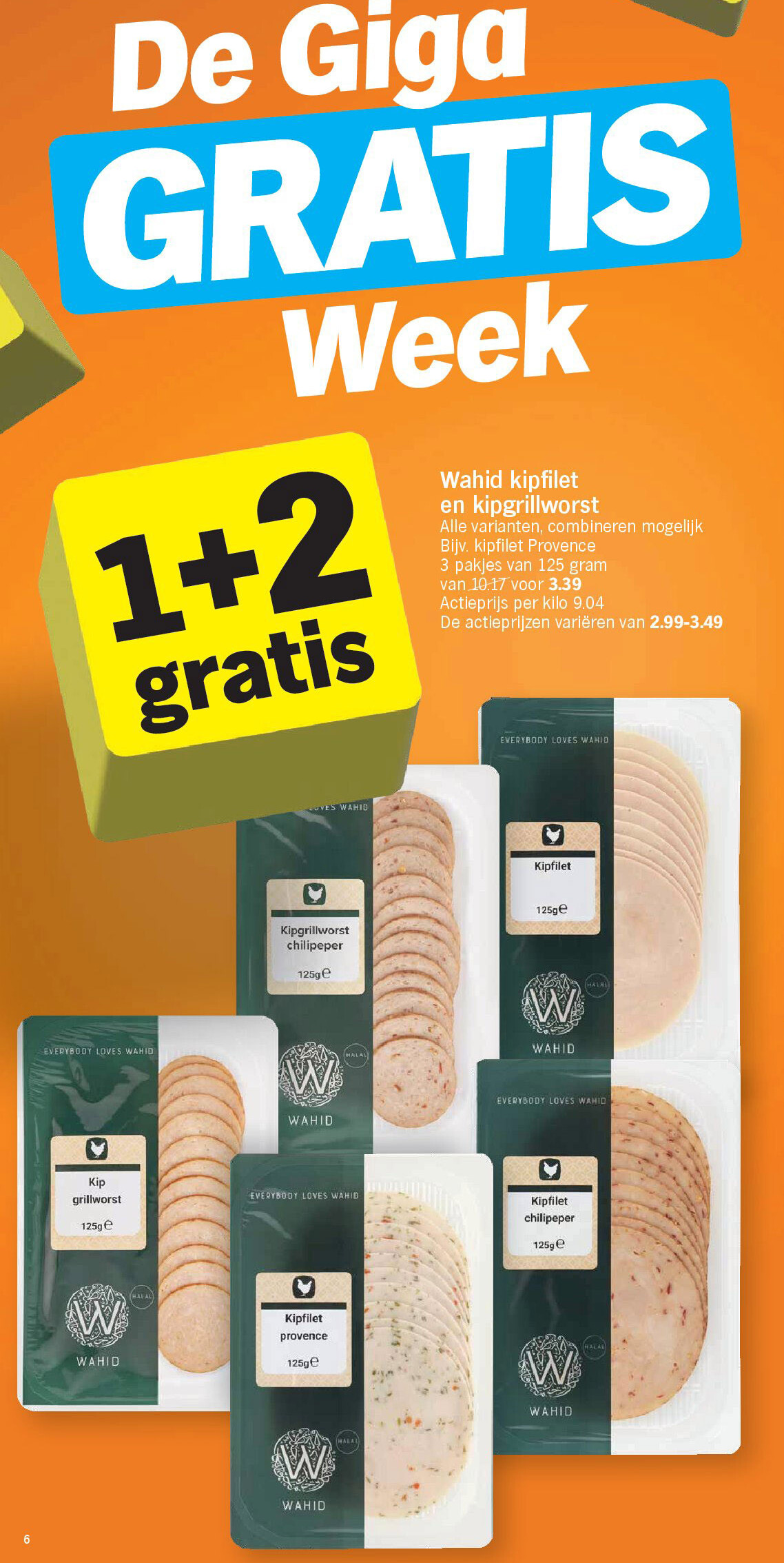 Wahid kipfilet en kipgrillworst