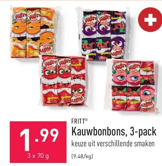 Kauwbonbons, 3-pack