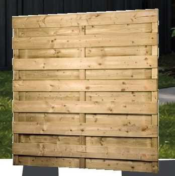 Tuinscherm recht 180 x 180 cm