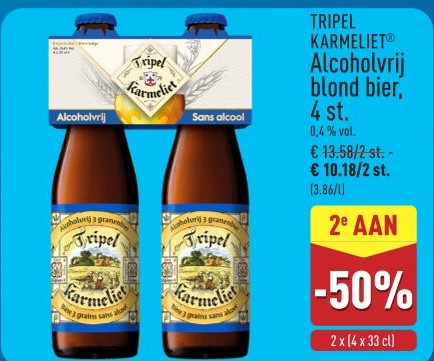 Alcoholvrij blond bier, 4 st.