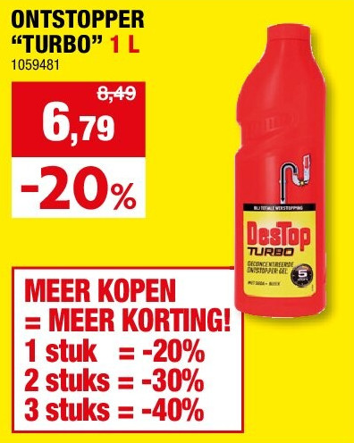 ONTSTOPPER “TURBO” 1 L