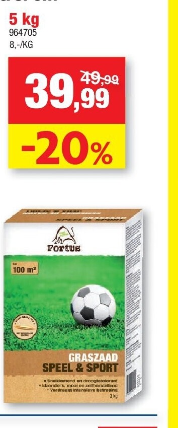 GRASZAAD “SPEEL & SPORT” 5 kg
