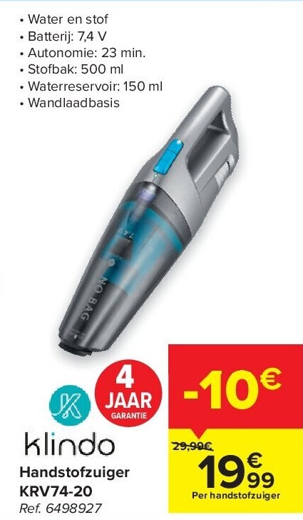 Handstofzuiger KRV74-20