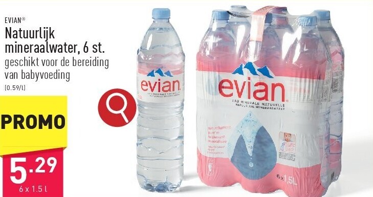 Natuurlijk mineraalwater, 6 st.
